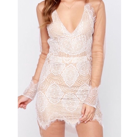 For Love And Lemons Dresses & Skirts - For Love & Lemons Antigua mini White Dress